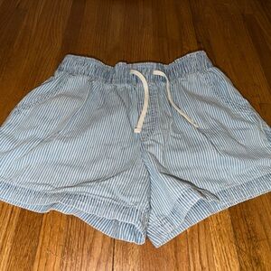 Old Navy High-Rise Blue and White Shorts